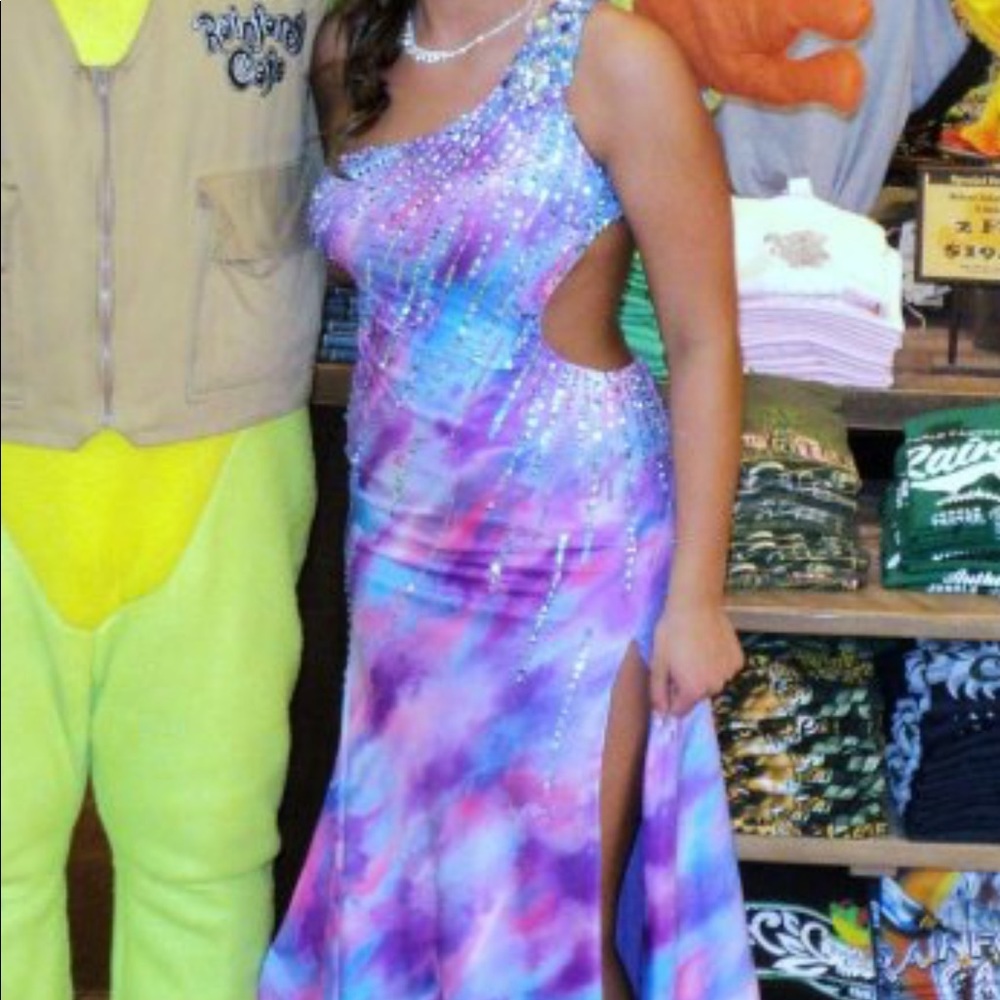 Pastel Sparkle Prom Dress